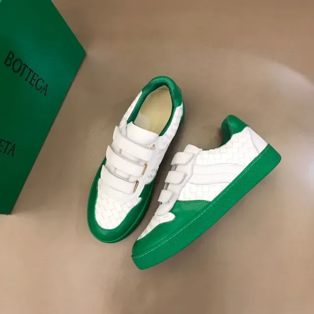 Bottega Veneta Cassette Sneaker White and Green Lifestyle Sneakers 8