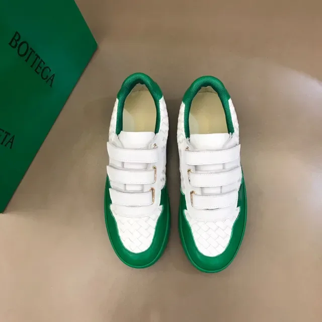 Bottega Veneta Cassette Sneaker White and Green Lifestyle Sneakers 9