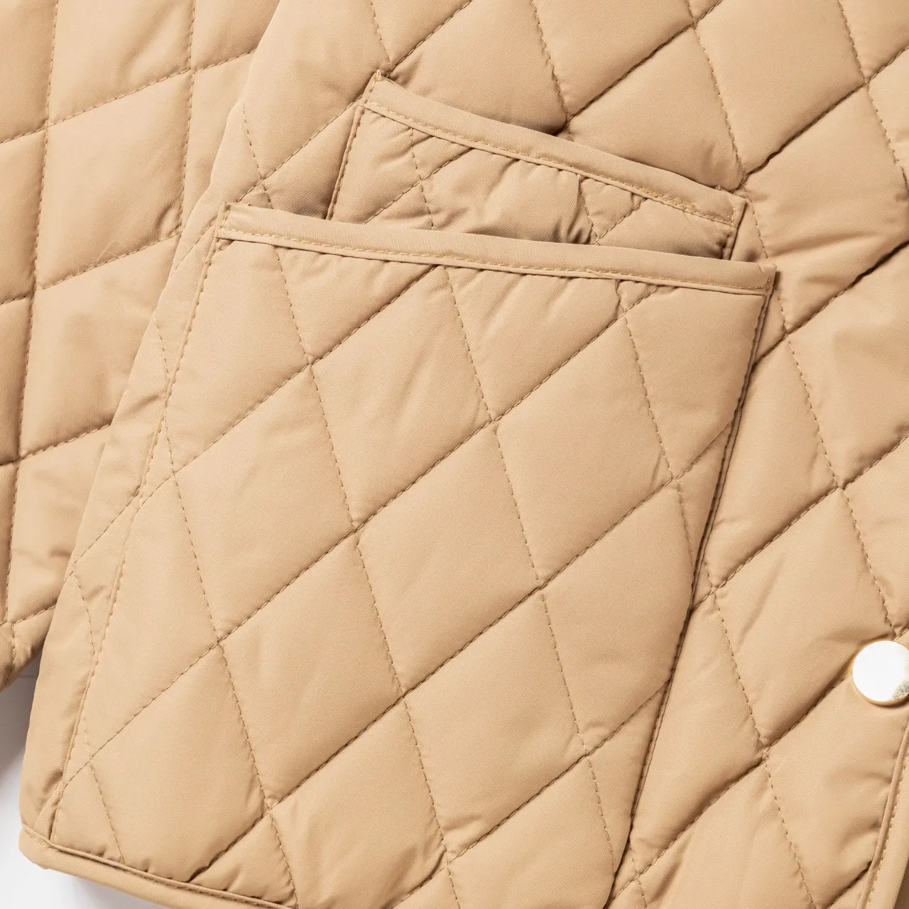 Burberry بيج أسود مبطن ماس كوردروي كولار جاكيت 10