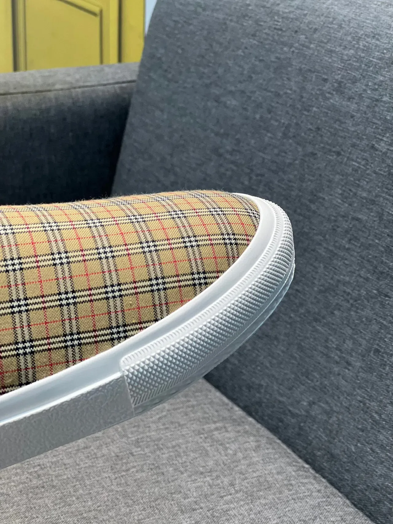 حذاء Burberry Check Mule Slip-On كاجوال 3