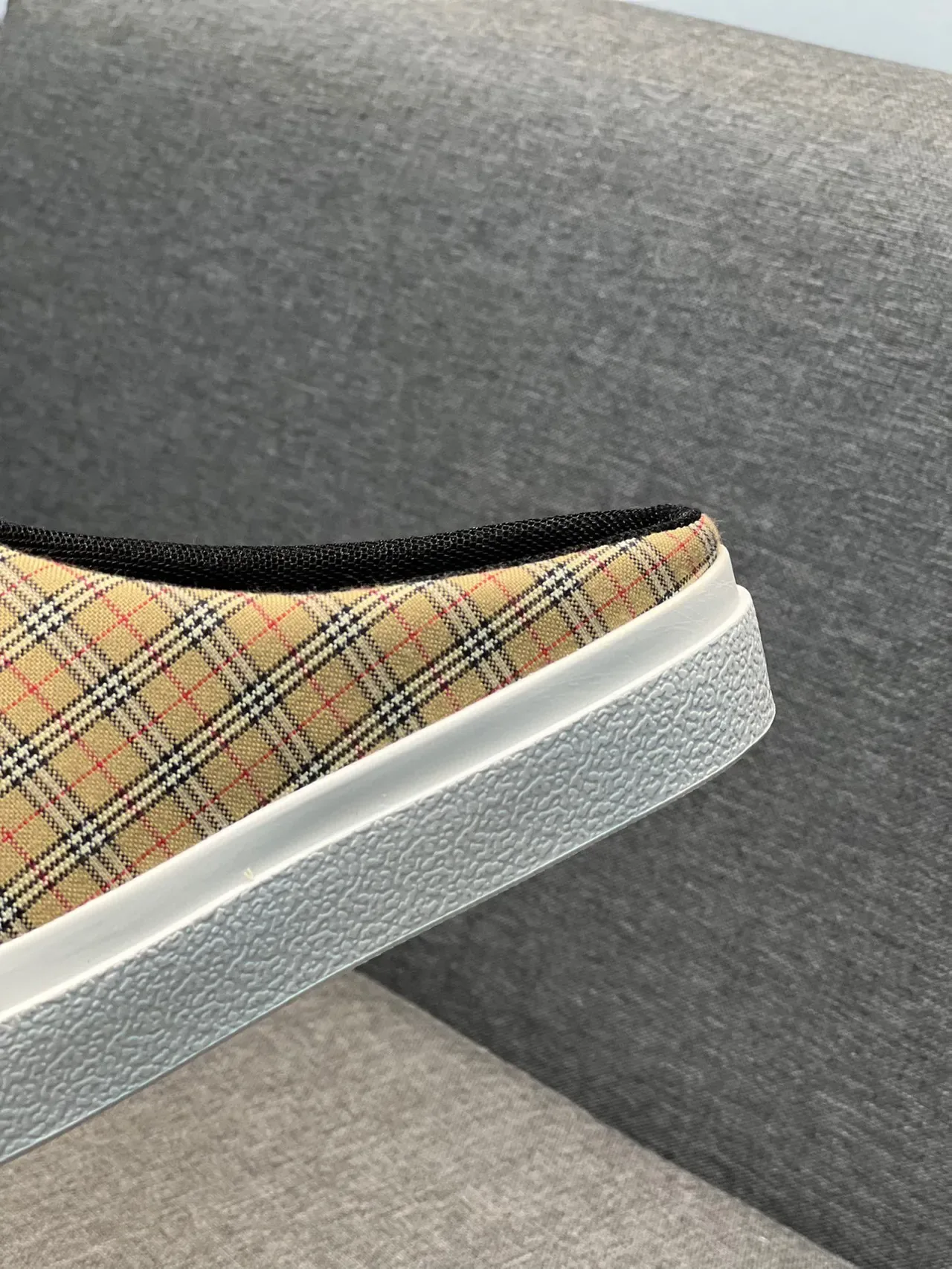 حذاء Burberry Check Mule Slip-On كاجوال 8