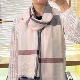 Burberry Classic Check Rosa Cinza Burdeos Cashmere Cachecol