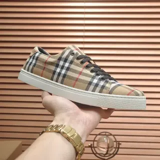 Burberry House Check Beige Black Red White Lifestyle Sneakers — Burberry Lifestyle Sneakers photo from the Yupoo catalog