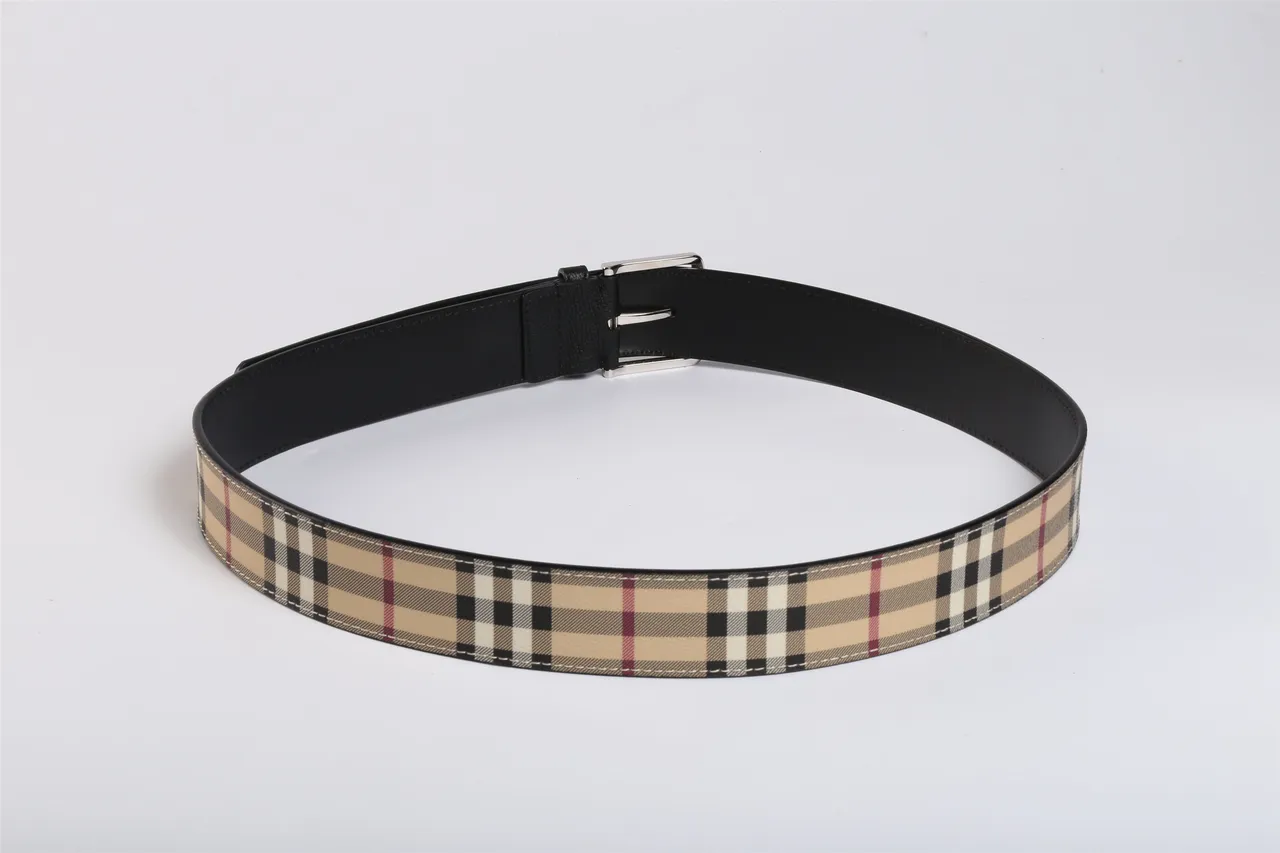 Burberry House Check Reversible Leather Belt 6