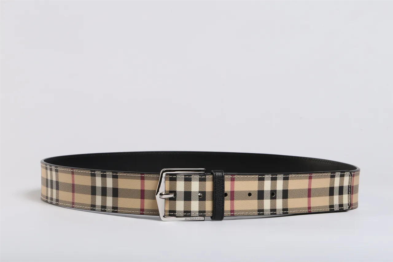 Burberry House Check Reversible Leather Belt 9