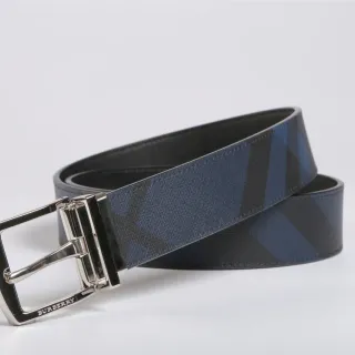 Burberry Knight Ceinture en cuir réversible à carreaux