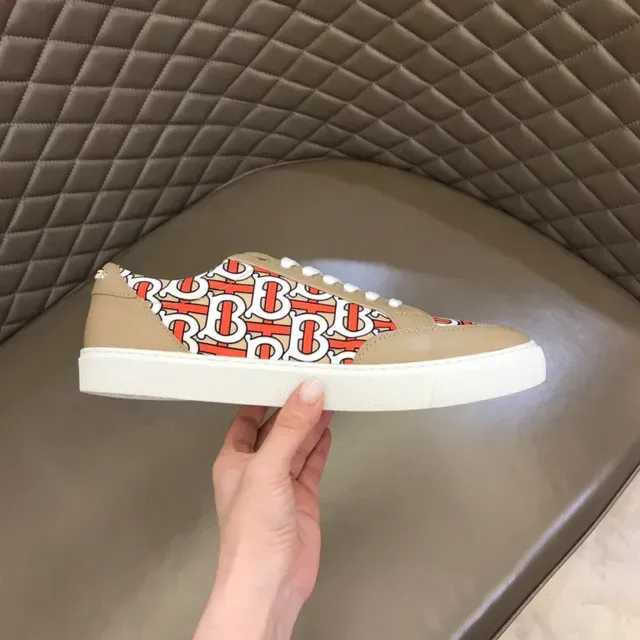 Burberry Monogram Print Zapatillas Lifestyle Beige Low-Top 6