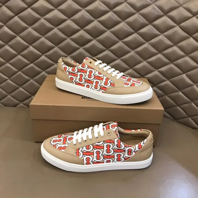 Burberry Monogram Print Zapatillas Lifestyle Beige Low-Top 8