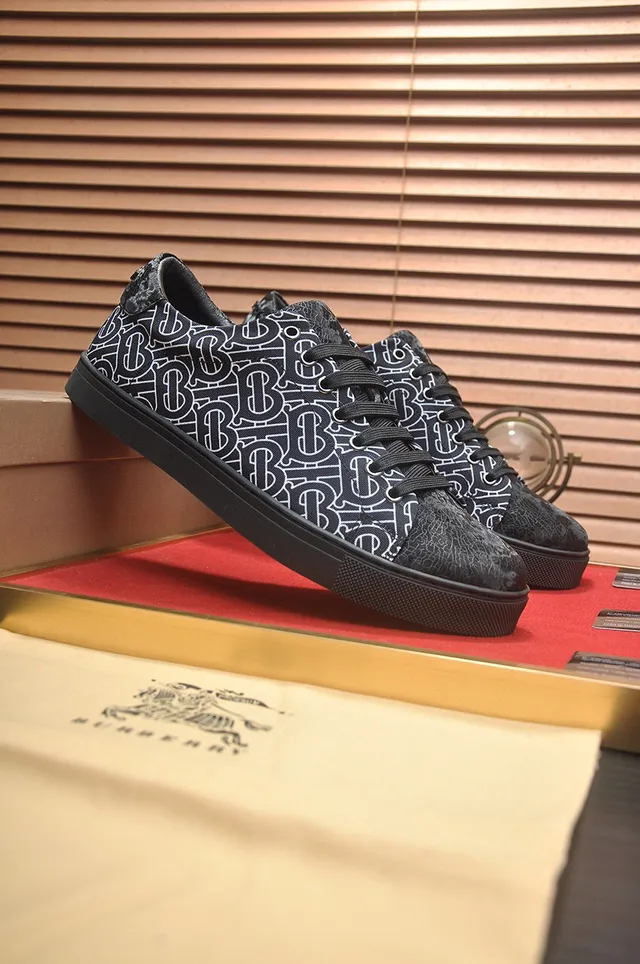 Burberry Monogram-Print Low-Top Lifestyle Sneakers 3