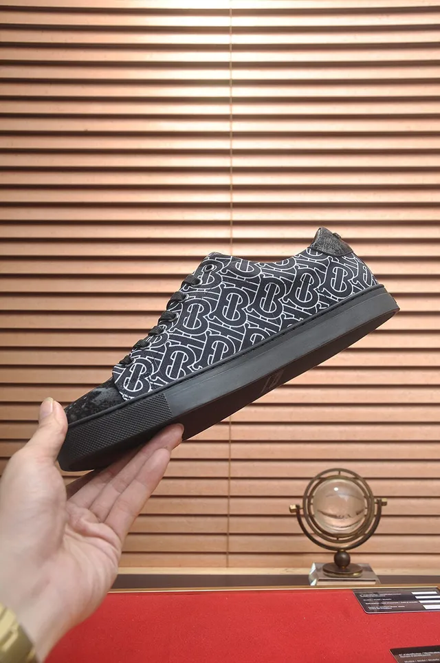 Burberry Monogram-Print Low-Top Lifestyle Sneakers 5