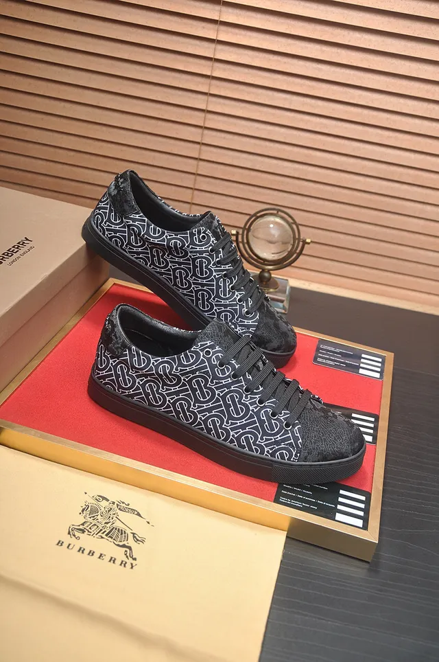 Burberry Monogram-Print Low-Top Lifestyle Sneakers 6