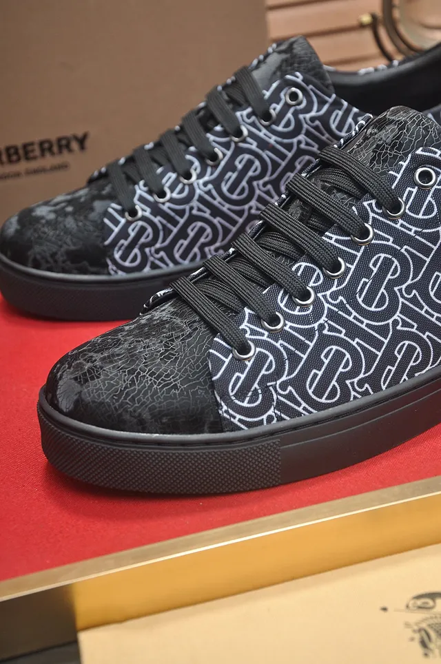 Burberry Monogram-Print Low-Top Lifestyle Sneakers 8