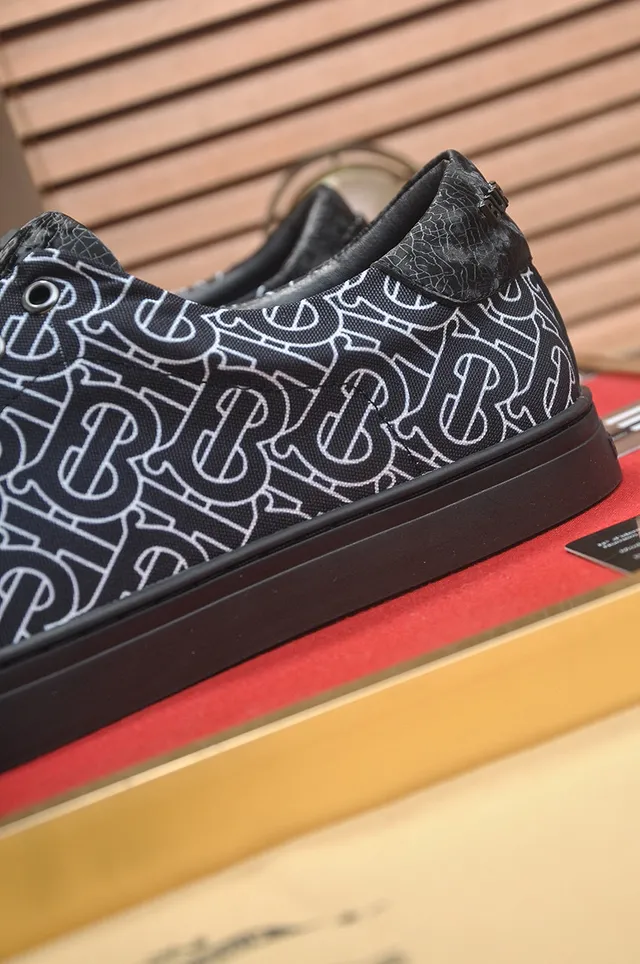 Burberry Monogram-Print Low-Top Lifestyle Sneakers 9
