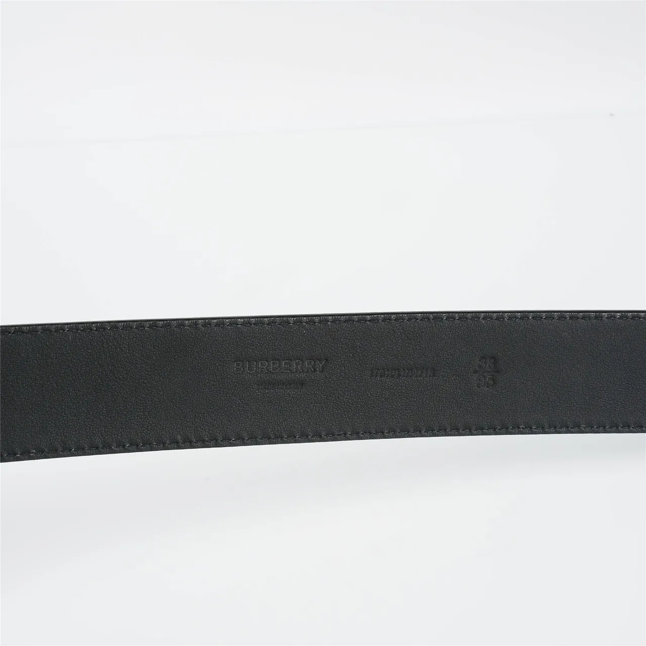 Burberry TB Belt Black Croc-Embossed Leather Belt 7