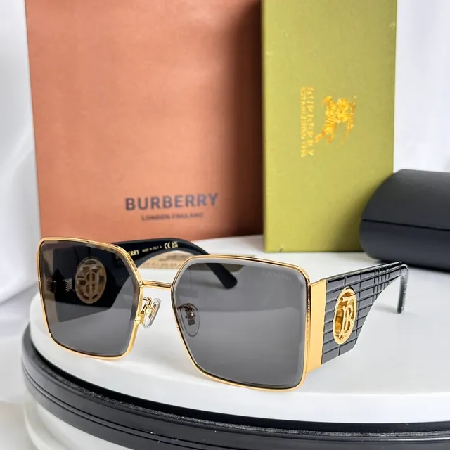 Burberry TB Monogram Ribbed Acetate Sunglasses 6