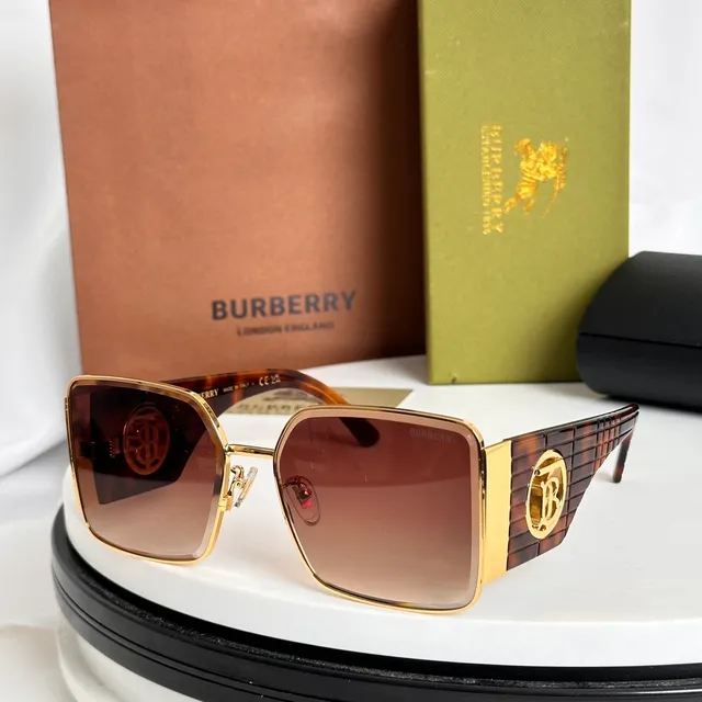 Burberry TB Monogram Ribbed Acetate Sunglasses 9