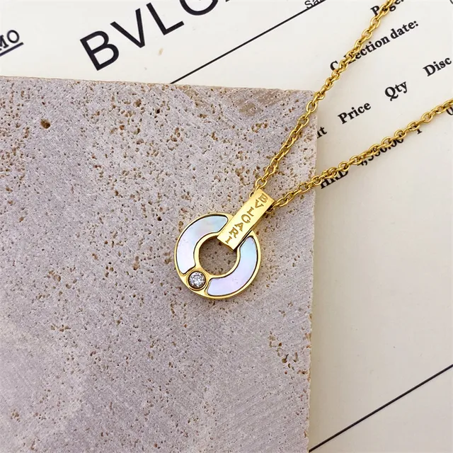 Bvlgari B.zero1 Malachite Enamel and Diamond Pendant Necklace 2