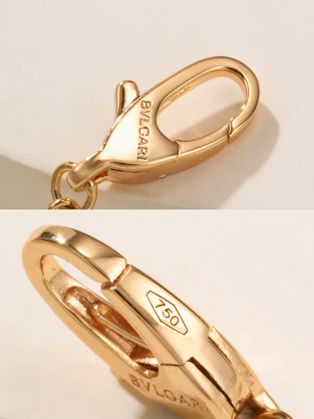 Bvlgari B.zero1 Pavé Diamond 圆柱形吊坠项链 8