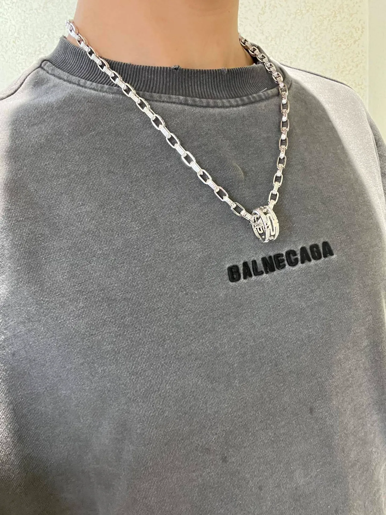 Bvlgari B.zero1 Pavé Diamond Link हार 2