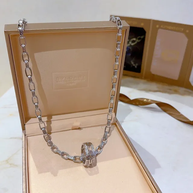 Bvlgari B.zero1 Pavé Diamond Link हार 3