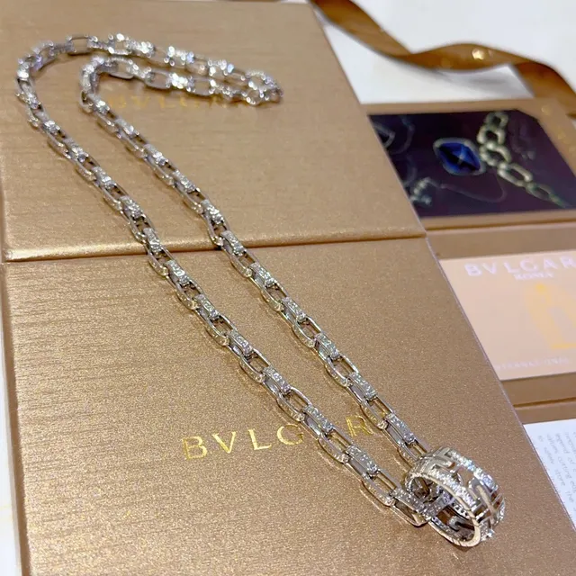 Bvlgari B.zero1 Pavé Diamond Link हार 4