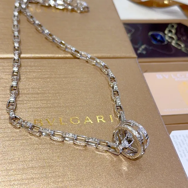 Bvlgari B.zero1 Pavé Diamond Link हार 7