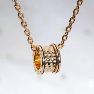 Bvlgari B.zero1 Rock Gold-Tone and Black Enamel Necklace