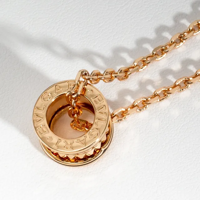 Bvlgari B.zero1 Rock Gold-Tone and Black Enamel Necklace 6