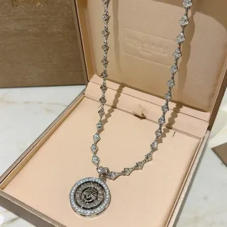 Bvlgari B.zero1 Rotating Disc Pavé Necklace