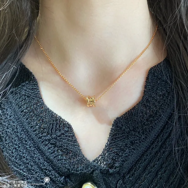 Bvlgari B.zero1 层叠戒指吊坠项链 8