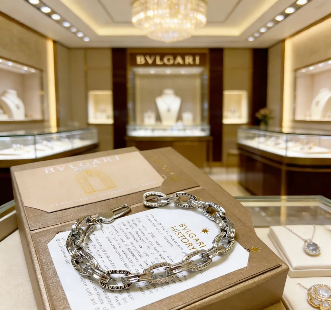Bvlgari Iconic Chain Engraved Silver-Tone Bracelet 3