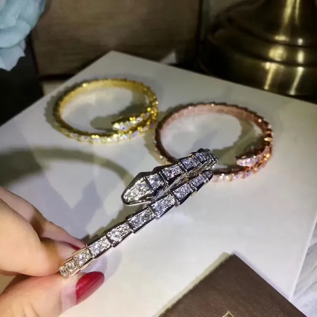 Bvlgari Serpenti Pavé-Set Coiled Snake Bracelet 2