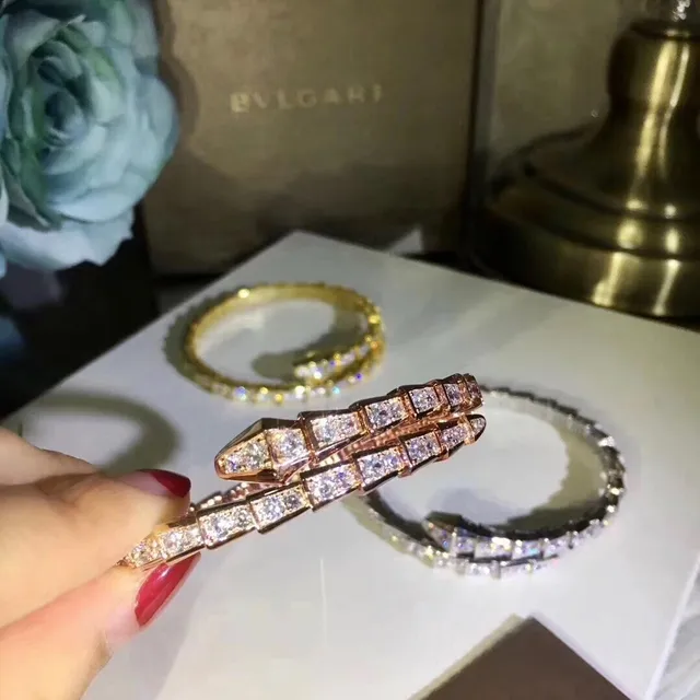 Bvlgari Serpenti Pavé-Set Coiled Snake Bracelet 3