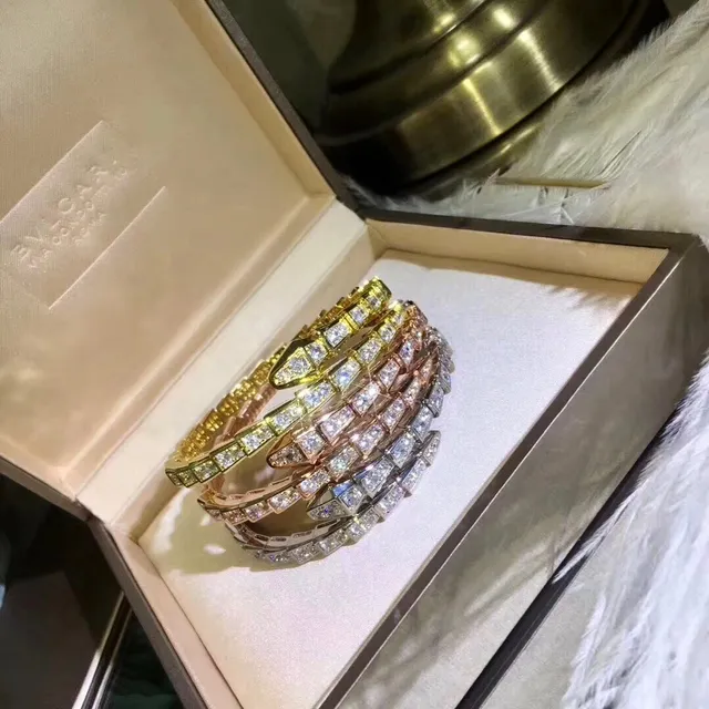 Bvlgari Serpenti Pavé-Set Coiled Snake Bracelet 7