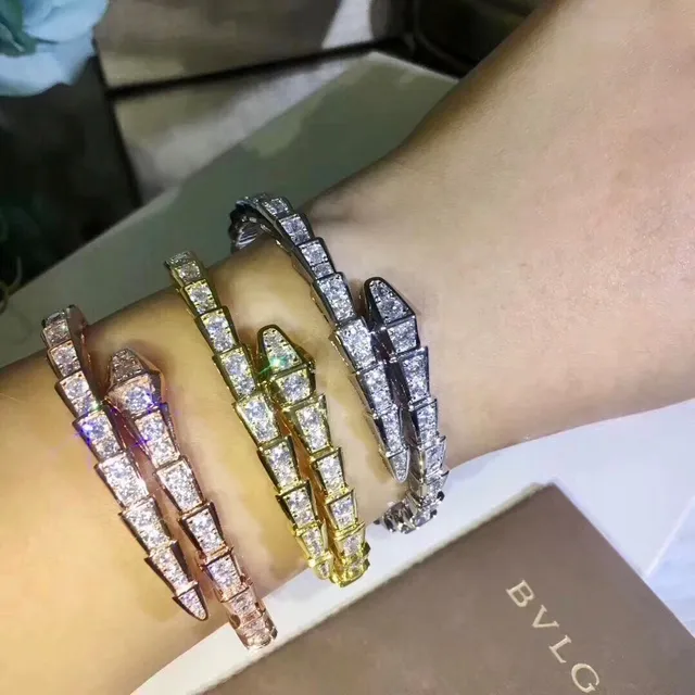 Bvlgari Serpenti Pavé-Set Coiled Snake Bracelet 8