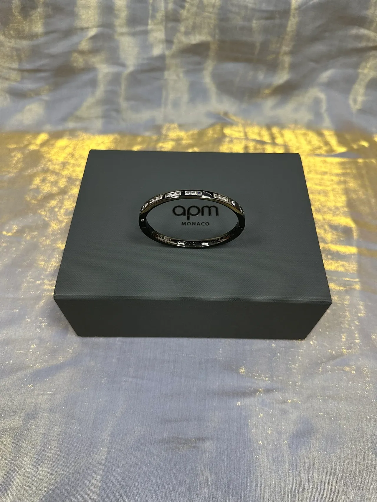 Cartier Juste un Clou 黑化金属通道镶嵌宝石手链 5