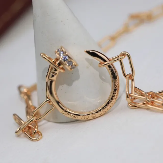 Collier Cartier Juste un Clou Pavé Diamants Or Rose 6