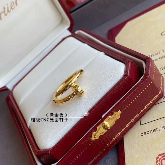Cartier Juste un Clou Pavé 玫瑰金 指甲戒 8