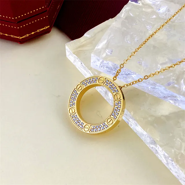 Cartier Juste un Clou Pavé ذهب वर्दी قلادة 2