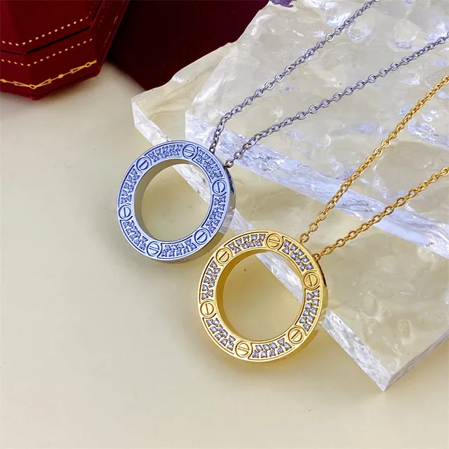 Cartier Juste un Clou Pavé ذهب वर्दी قلادة 3