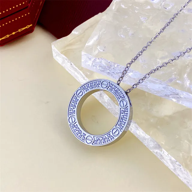 Cartier Juste un Clou Pavé ذهب वर्दी قلادة 4