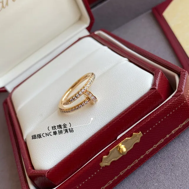 Cartier Juste un Clou Bague Fine Pavé Diamant 2