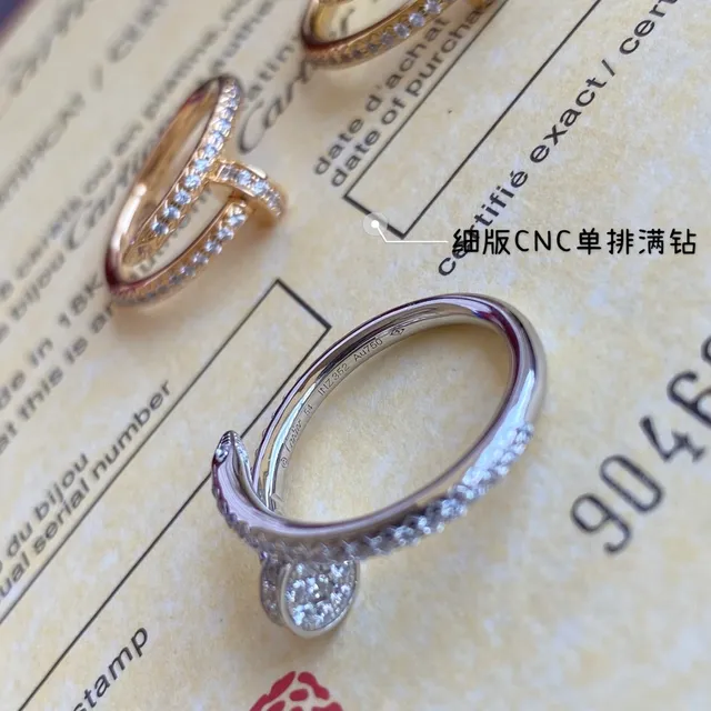 Cartier Juste un Clou Bague Fine Pavé Diamant 3