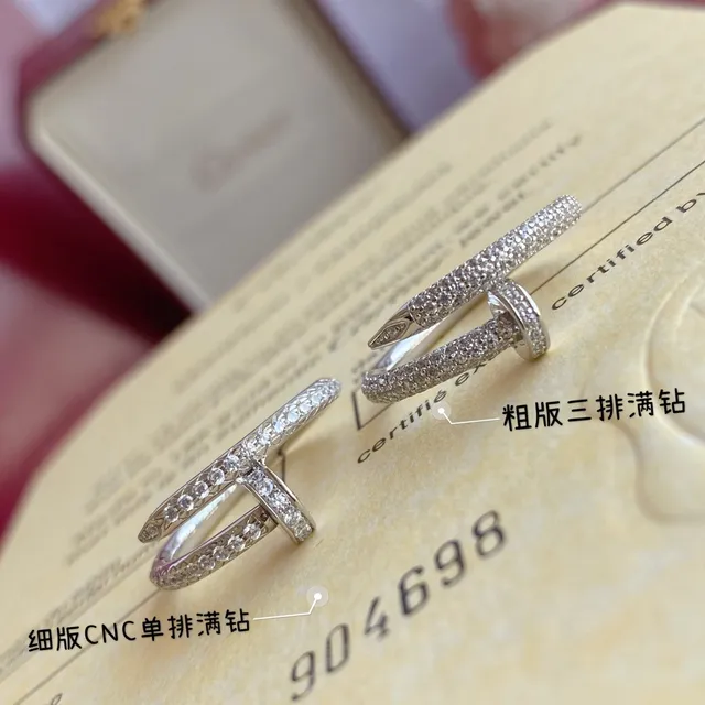 Cartier Juste un Clou Bague Fine Pavé Diamant 7