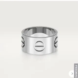Cartier Juste un Clou চওড়া ব্যান্ড সিলভার রিং