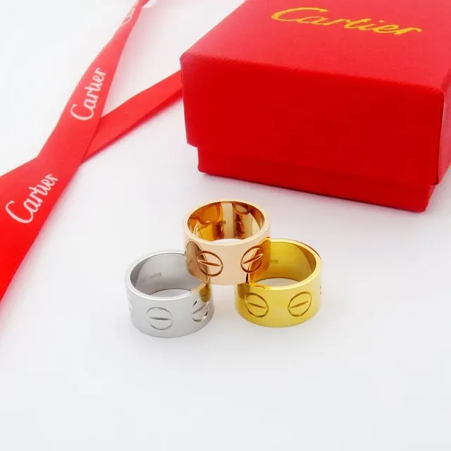 Cartier Juste un Clou Wide Band Silver Ring 6