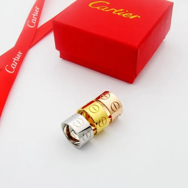Cartier Juste un Clou Wide Band Silver Ring 8