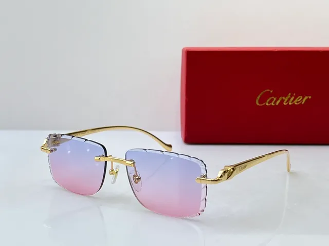 Cartier Panthère Rimless Gradient Brown Sunglasses 9