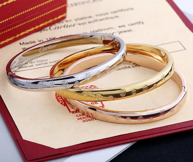 Cartier Trinity Engraved Three-Tone Gold Bracelets 5