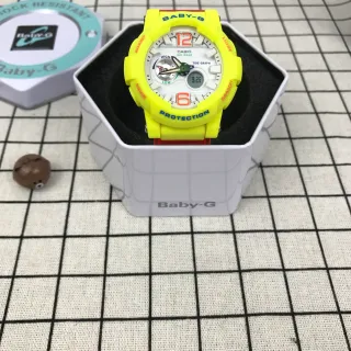Casio Baby-G Yellow and Red Analog-Digital Sports Watch
